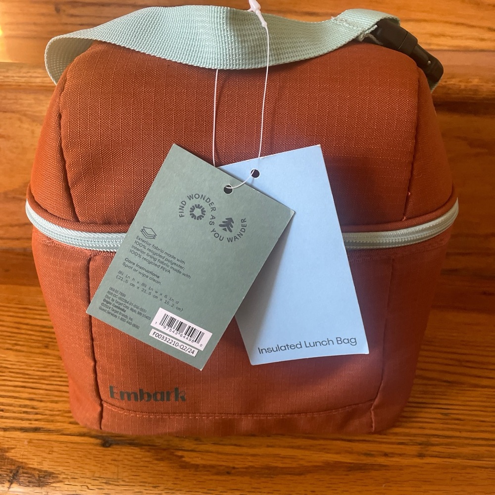 Orange Insulated Lunch Bag